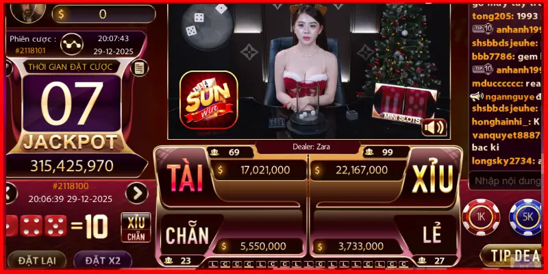 oàn cảnh giao diện trang chủ giới thiệu Sunwin 2026 với đồ họa 3D